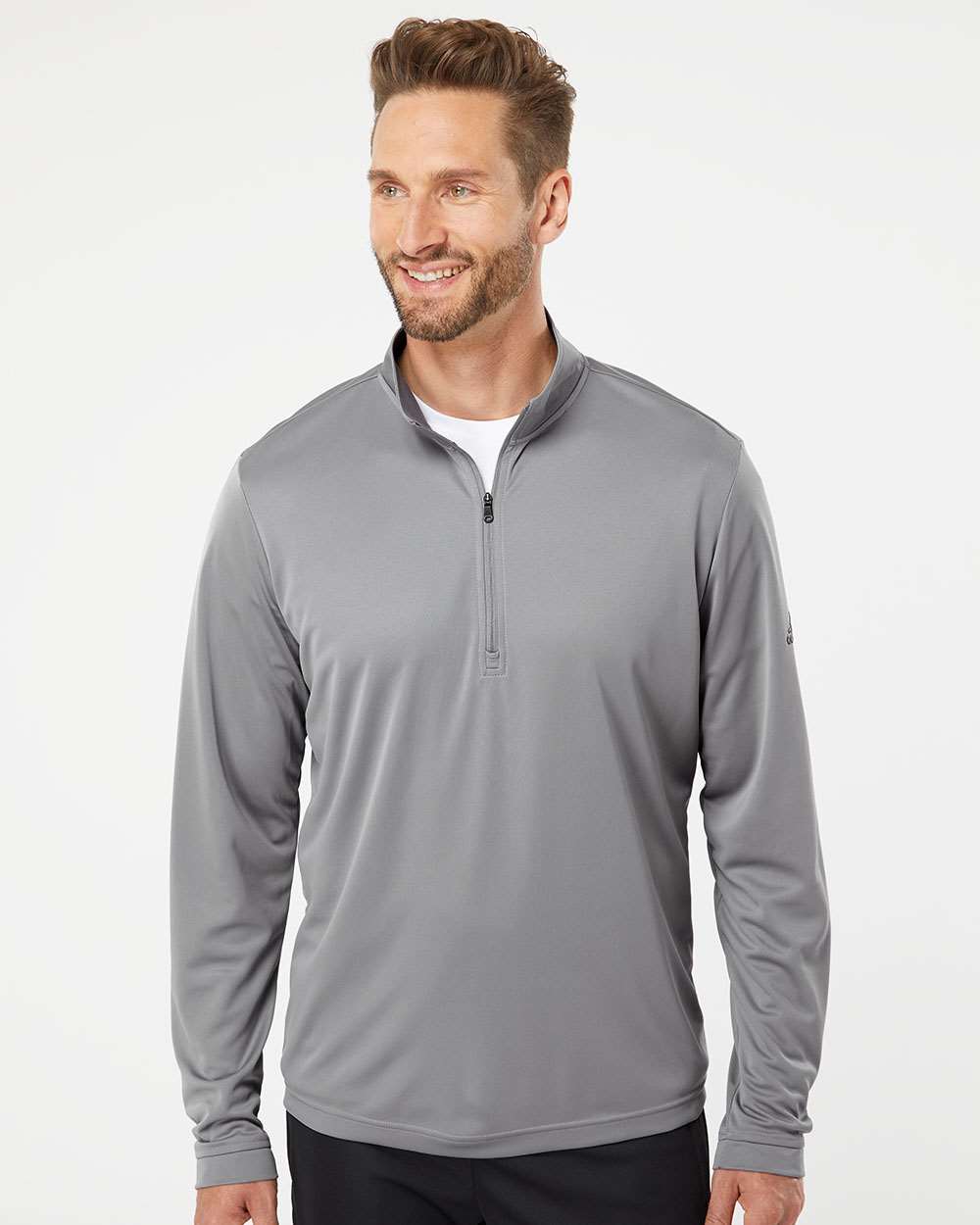 Men's Adidas Lightweight 1/4 Zip Pullover - Image 4