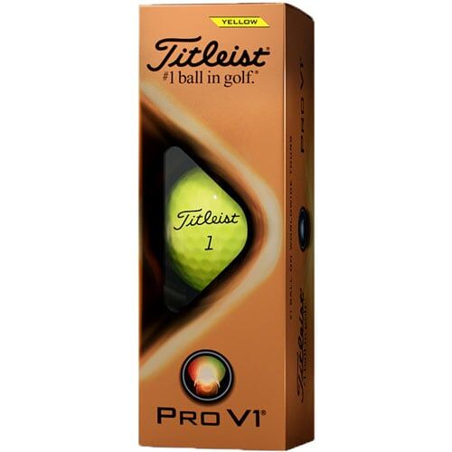 Titleist Pro V1 Yellow Golf Balls - Image 2